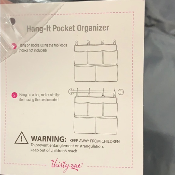 Thirty-One Hang-It Pocket Organizer - Picture 2 of 2